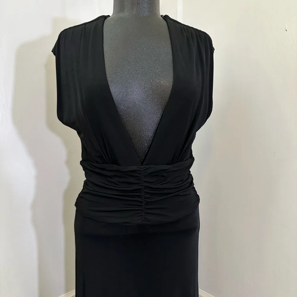 H&M Madonna Glam Black Sleeveless Maxi Dress
